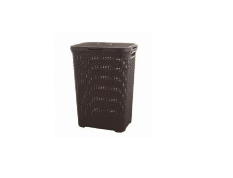 CURVER KOSZ NA BIELIZNĘ "NATURAL STYLE" 60L   /CIEMNY BRĄZ
