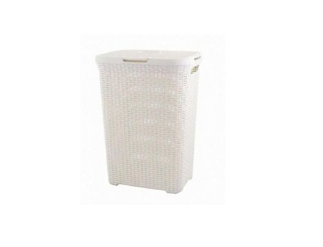 CURVER KOSZ NA BIELIZNĘ "NATURAL STYLE" 60L   /KREMOWY
