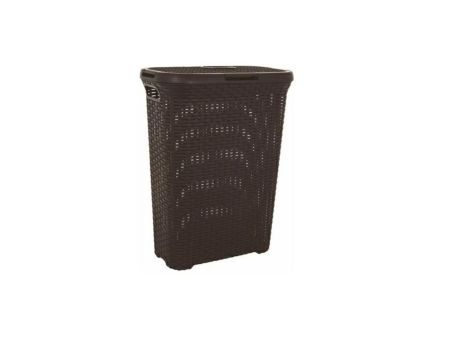 CURVER KOSZ NA BIELIZNĘ "NATURAL STYLE" 40L   /CIEMNY BRĄZ