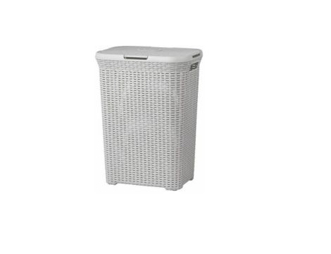 CURVER KOSZ NA BIELIZNĘ "NATURAL STYLE" 60L   /JASNY SZARY