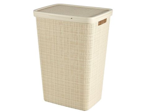 CURVER KOSZ NA BIELIZNĘ JUTE 58L   /KREMOWY