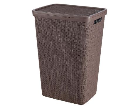 CURVER KOSZ NA BIELIZNĘ JUTE 58L   /FIOLETOWO-BRĄZOWY