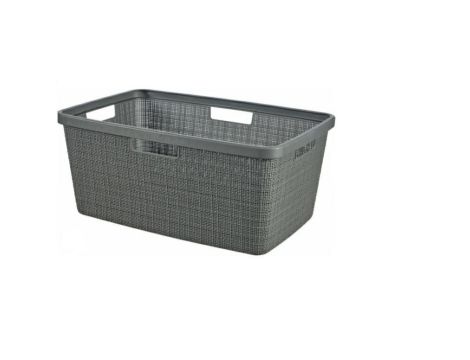CURVER KOSZ DO MAGLA JUTE 46L   /CIEMNY SZARY
