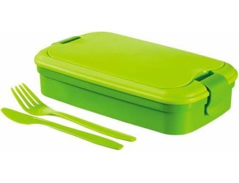 CURVER POJEMNIK ŚNIADANIOWY ZE SZTUĆCAMI LUNCH&GO 1,4L  /ZIELONY