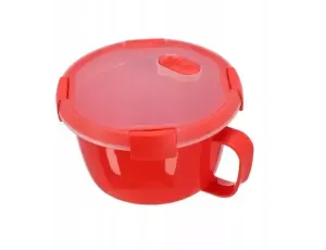 CURVER POJEMNIK NA ŻYWNOŚĆ OKRĄGŁY NOODLES 0,9L  /CZERWONY
