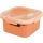 CURVER POJEMNIK NA ŻYWNOŚĆ KWADRATOWY LUNCH KIT 1,1L / BRZOSKWINIOWY