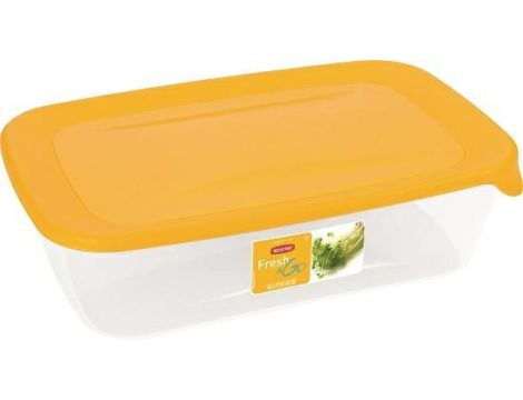CURVER POJEMNIK NA ŻYWNOŚĆ "FRESH&GO" PROSTOKĄTNY 3L   /ŻÓŁTY/ TRANSPARENTNY