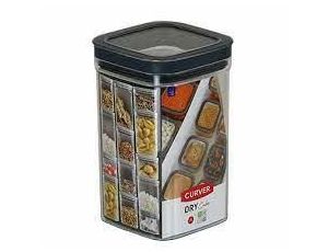 CURVER POJEMNIK NA SYPKIE DRY CUBE 2,3L /TRANSPARENTNY/CIEMNYSZARY