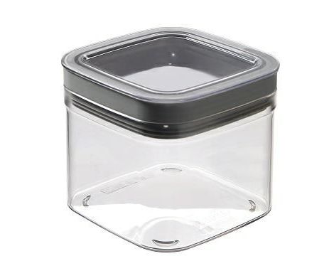 CURVER POJEMNIK NA ARTYKUŁY SYPKIE DRY CUBE 0,8L   /TRANSPARENTNY/CIEMNYSZARY