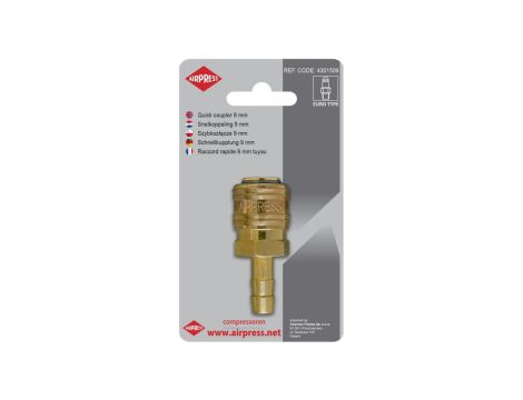 SZYBKOZŁĄCZE Z WYJŚCIEM NA WĄŻ 9MM