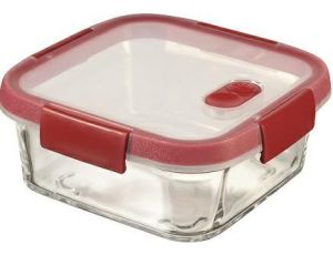 CURVER POJEMNIK COOK KWADRATOWY 0,7L /TRANSPARENTNY/ CZERWONY