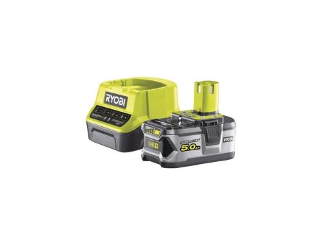 Akumulator li-ion 18v 5ah + ładowarka ryobi one+ rc18120-150
