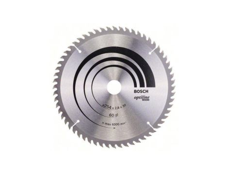 Piła tarczowa-t optiline wood 254*30/z60