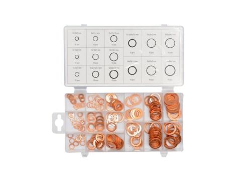 ZESTAW PODKŁADEK MIEDZIANYCH 150 SZTUK