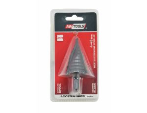 AW WIERTŁO STOPNIOWE SPIRALNE/ 4-45mm/ AICrN/ CZARNE