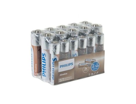 Zestaw 10 x bateria alkaliczna AA + 6x AAA Philips