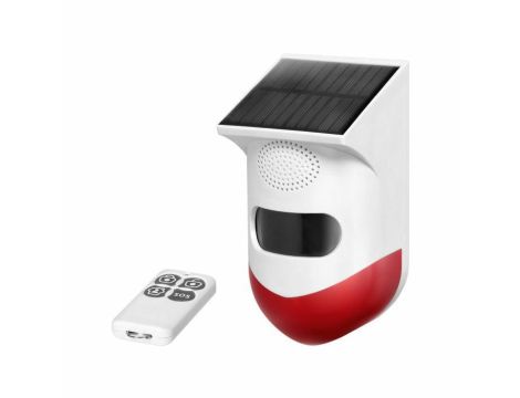 ORNO TUYA ALARM Z WBUDOWANĄ SYRENĄ BATERIA SŁONECZNA WIFI