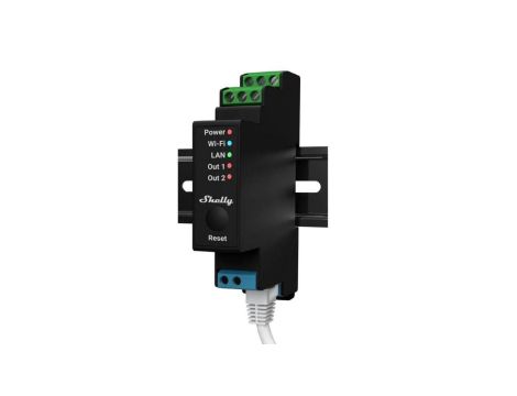 Shelly dwukanałowy inteligentny przekaźnik WiFi/LAN/BL z pomiarem mocy 3800235268032