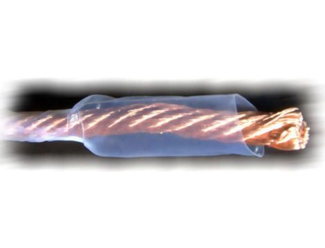 Koszulka termokurczliwa wysokotemperaturowa teflonowa (max. 260 st.C) przezroczysta 8.0/2.0mm (dł. 1m)