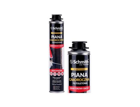 Piana montażowa pistoletowa całoroczna 750ml pianka poliuretanowa FPU-2 Schmith