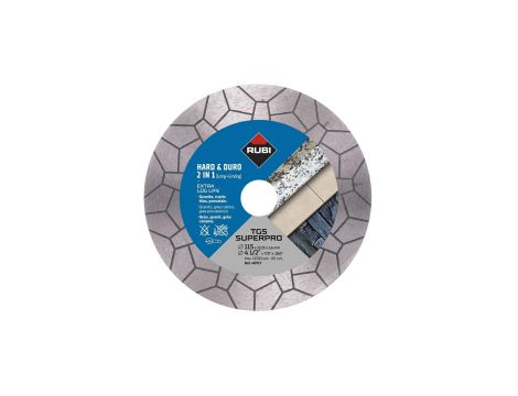RUBI TARCZA DIAMENTOWA TGS 125 SUPERPRO DO CIĘCIA I SZLIFOWANIA 2w1