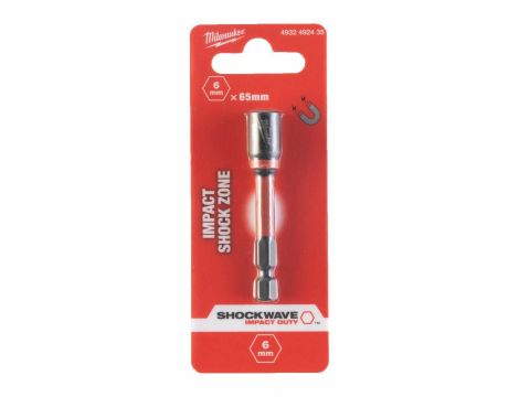 MILWAUKEE KOŃCÓWKA Z NASADKĄ MAGNETYCZNA HEX  6mm (65mm)