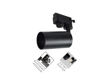 Oprawa sufitowa Lamia czarna szynoprzewód1-fazowa