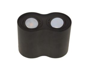 Oprawa sufitowa Siroco Black ruchoma okrągła alumi