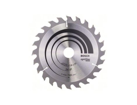 Piła tarczowa-h optiline wood 210*2,8*30/z24