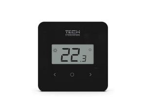 TECH R-12B - Regulator pokojowy do listwy L-X i L-12 przewodowy kolor czarny