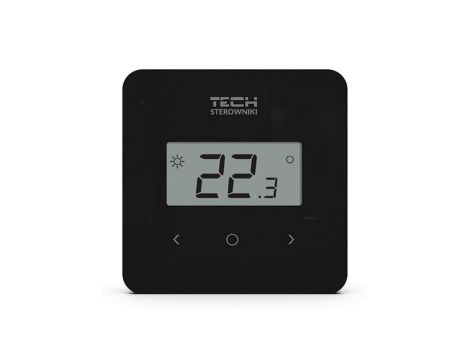TECH R-12B - Regulator pokojowy do listwy L-X i L-12 przewodowy kolor czarny