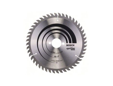 Piła tarczowa h optiline wood 190*2.0*30/z48