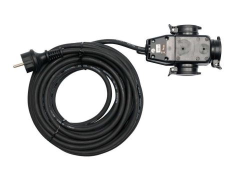 Przedłużacz z rozgałęźnikiem IP44 10m 3G1.5 YT-8116