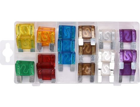 ZESTAW 24 BEZPIECZNIKÓW PŁYTKOWYCH MAXI