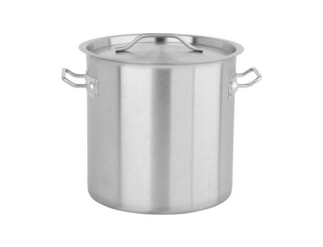 GARNEK WYSOKI Z POKRYWKĄ ZE STALI NIERDZEWNEJ 28X28 17L