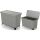 KEDEN KOSZ NA ŚMIECI SYSTEMA 3x10L - SMOOTH GRAY