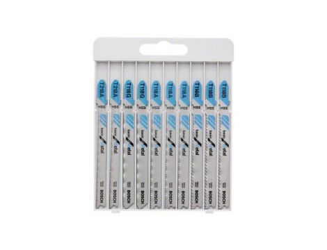 Zestaw brzeszczotów do wyrzynarki t 10 szt. metal