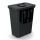 KEDEN KOSZ NA ŚMIECI SYSTEMA BASICA 10L - CZARNY RECYKLING Z POKRYWKĄ