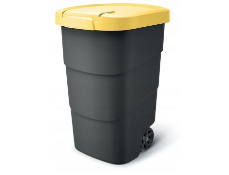 KEDEN KOSZ NA ŚMIECI WHEELER 90 L - ŻÓŁTY
