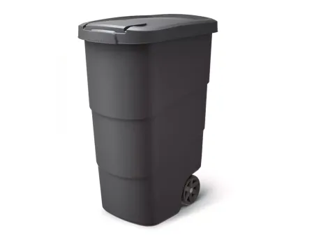 KEDEN KOSZ NA ŚMIECI WHEELER 90 L - CZARNY RECYKLING*