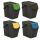 KEDEN KOSZ NA ŚMIECI SORTIBOX 25L SET 4 - CZARNY RECYKLING