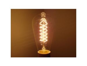 Żarówka węglowa Seleby E27 ST64 40W 150lm 2200K round shape