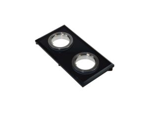 Oprawa sufitowa Worta Black podwójna