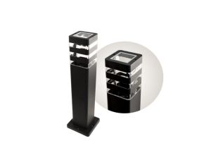 Słupek ogrodowy Santa 1x E27 50cm czarny