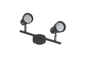 Lampa spotlight Dez 2xGU10 czarna