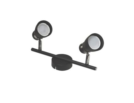 Lampa spotlight Dez 2xGU10 czarna