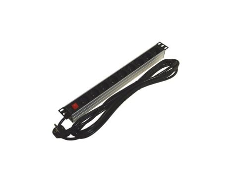 Listwa zasilająca RACK 19cali 1U 9 gniazd +wyłącznik 5m kabel