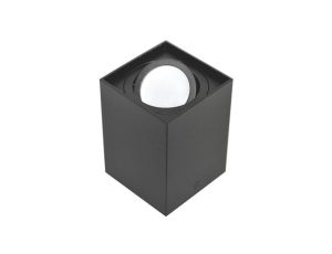 Oprawa sufitowa Corona Black ruchoma prostokąt alu