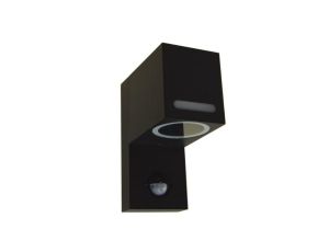 Oprawa elewacyjna Ketor GU10 czarna IP54 z czujnik