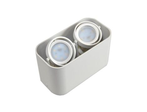 Oprawa sufitowa Sirok White ruchoma prostokąt alum